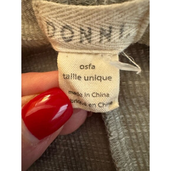 Anthropologie Donni Cardigan Womens OSFA Ribbed Stripe Open Front Jacket Pockets - Picture 6 of 8